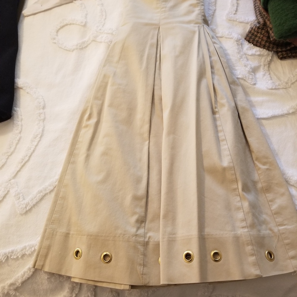 Fit and Flare Pleated  Skirt  Mark Eisen